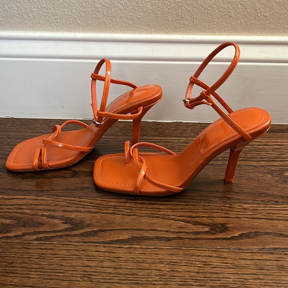ZARA Orange Sandals - Picture 2 of 3